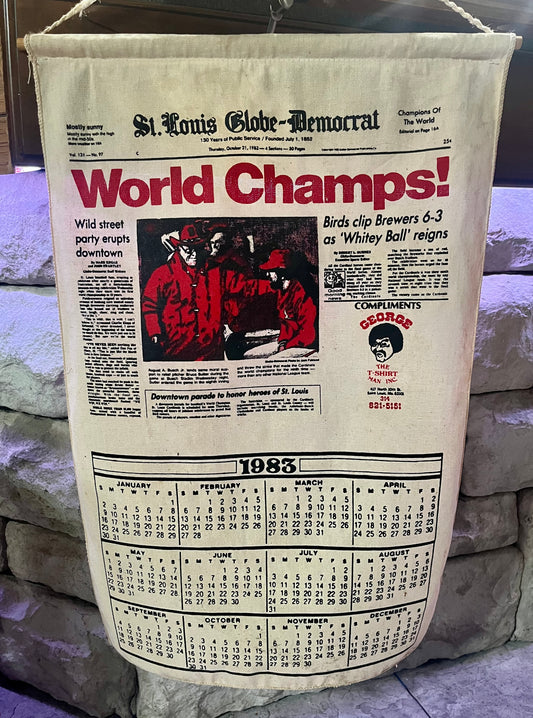 1983 Cardinals Calendar Banner